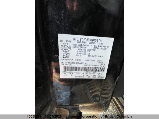 Ford F150 2014 1FTFX1EF4EFA20314 Image 5