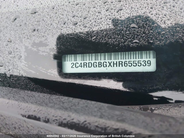 2C4RDGBGXHR655539 Dodge Grand Caravan Cvp/sxt