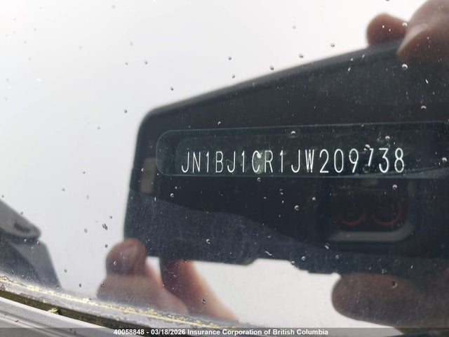 JN1BJ1CR1JW209738 Nissan Qashqai S/sl/sv
