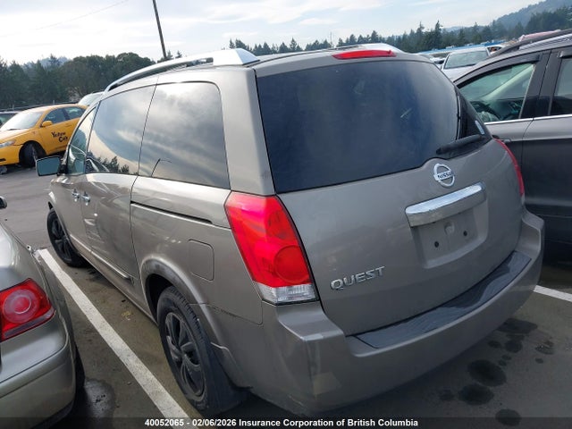 Aukcja sprzedaży 2008 Nissan Quest S/se/sl, vin: 5N1BV28U68N114639, numer aukcji: 40052065