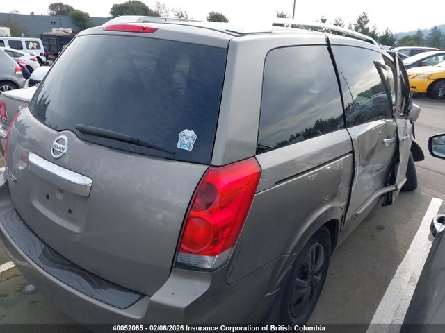 Aukcja sprzedaży 2008 Nissan Quest S/se/sl, vin: 5N1BV28U68N114639, numer aukcji: 40052065