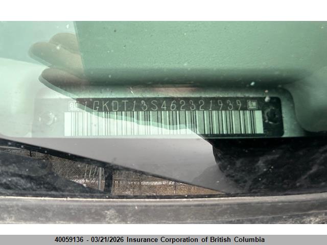Продажа на аукционе авто 2006 Gmc Envoy, vin: 1GKDT13S462321939, номер лота: 40059136