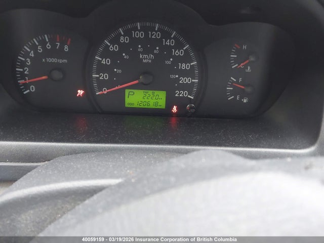 40059159 :رقم المزاد ، KNAFE121055166436 vin ، 2005 Kia Spectra Lx/ex مزاد بيع