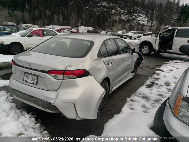 40059196 :رقم المزاد ، 5YFBPMBE1NP360542 vin ، 2022 Toyota Corolla L/le/xle مزاد بيع