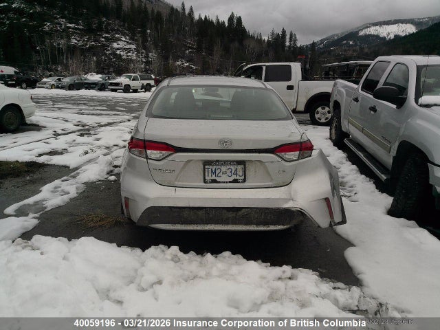 40059196 :رقم المزاد ، 5YFBPMBE1NP360542 vin ، 2022 Toyota Corolla L/le/xle مزاد بيع