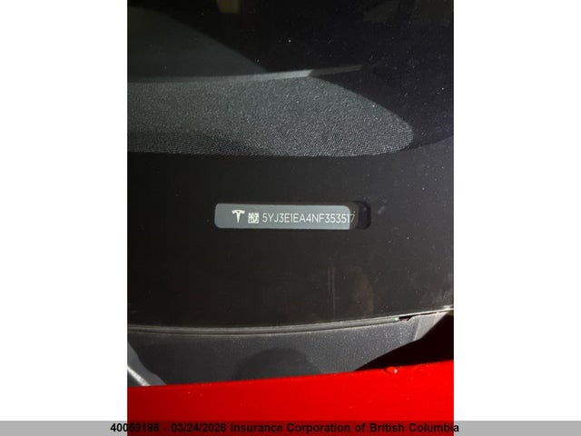 Aukcja sprzedaży 2022 Tesla Model 3, vin: 5YJ3E1EA4NF353517, numer aukcji: 40059198