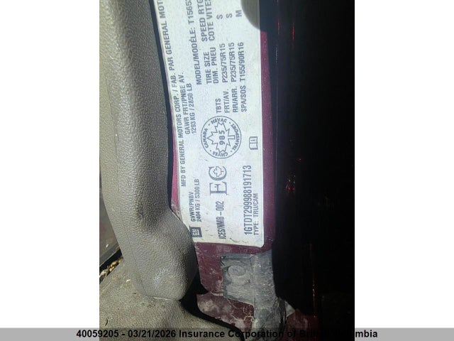 Aukcja sprzedaży 2008 Gmc Canyon Sl, vin: 1GTDT299988191713, numer aukcji: 40059205