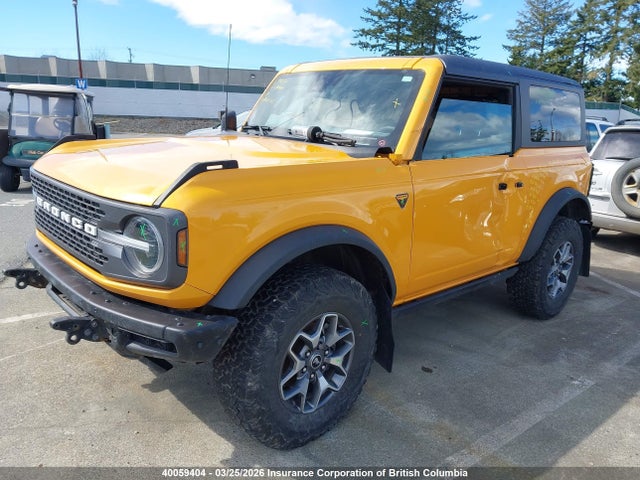 40059404 :رقم المزاد ، 1FMDE5CH2NLA77780 vin ، 2022 Ford Bronco Badlands مزاد بيع