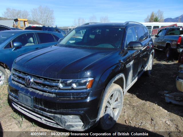 40059407 :رقم المزاد ، 1V2TR2CA8JC524160 vin ، 2018 Volkswagen Atlas مزاد بيع
