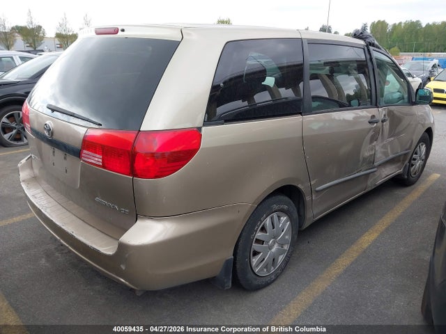 2004 Toyota Sienna Ce მანქანა იყიდება აუქციონზე, vin: 5TDZA29C54S004349, აუქციონის ნომერი: 40059435