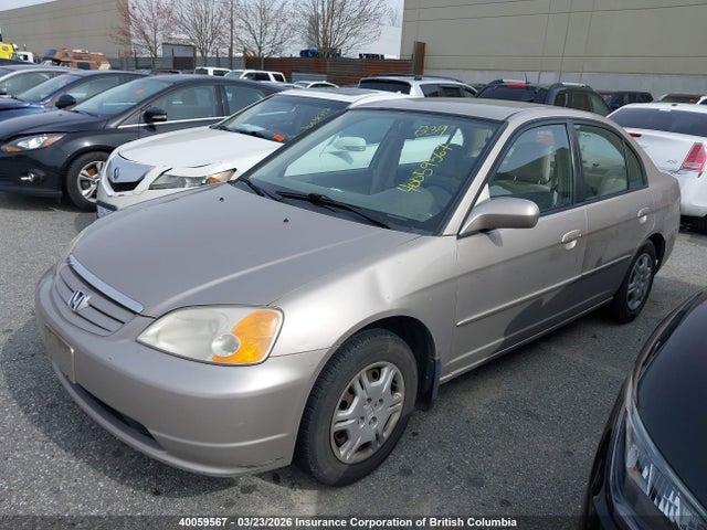 40059567 :رقم المزاد ، 2HGES16601H900235 vin ، 2001 Honda Civic مزاد بيع