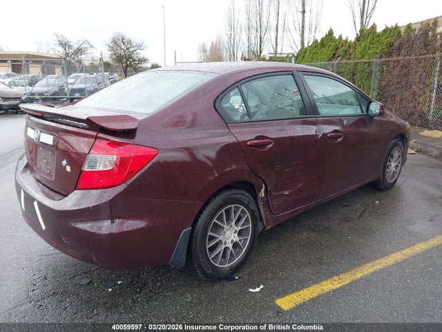 40059597 :رقم المزاد ، 2HGFB2F49CH027791 vin ، 2012 Honda Civic مزاد بيع