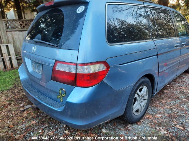 40059648 :رقم المزاد ، 5FNRL38607B509140 vin ، 2007 Honda Odyssey Ex-l مزاد بيع
