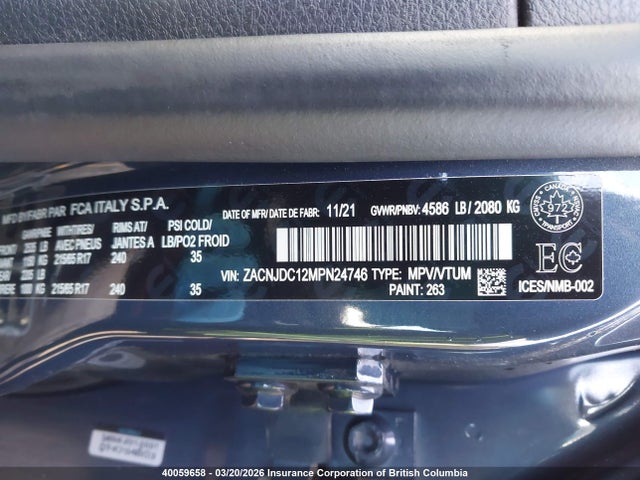ZACNJDC12MPN24746 Jeep Renegade Trailhawk Elite