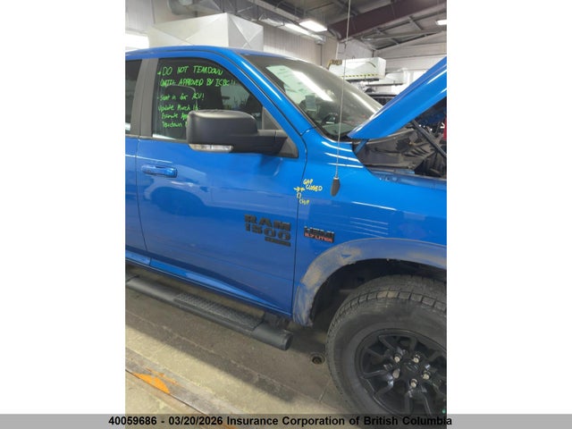 Aukcja sprzedaży 2022 Ram 1500 Classic Slt, vin: 1C6RR7LT4NS175625, numer aukcji: 40059686