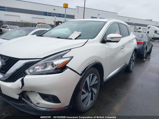 5N1AZ2MH5HN119632 Nissan Murano S/sl/sv/platinum