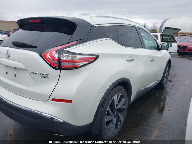 5N1AZ2MH5HN119632 Nissan Murano S/sl/sv/platinum