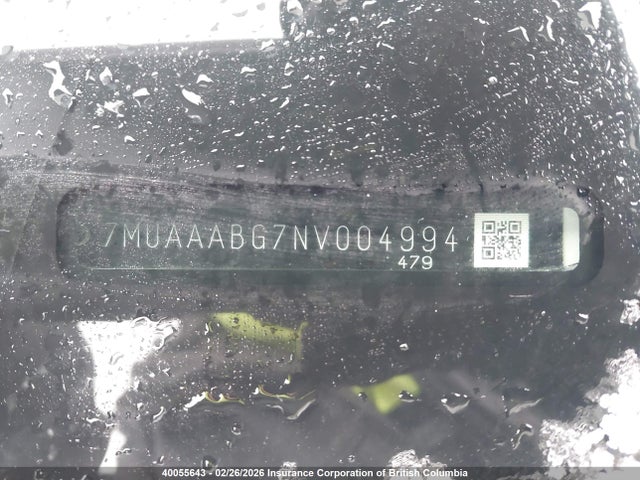 40055643 :رقم المزاد ، 7MUAAABG7NV004994 vin ، 2022 Toyota Corolla Cross L مزاد بيع