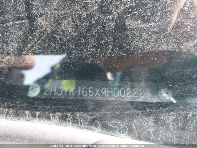 Продаж на аукціоні авто 2009 Honda Ridgeline Rtl, vin: 2HJYK165X9H002221, номер лоту: 40059739