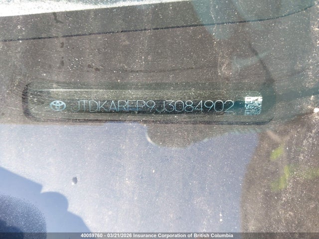 Aukcja sprzedaży 2018 Toyota Prius, vin: JTDKARFP9J3084902, numer aukcji: 40059760