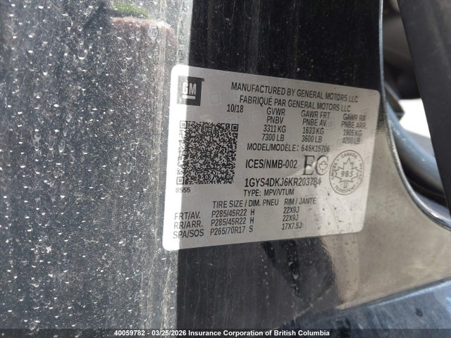 Cadillac Escalade Platinum 2019 1GYS4DKJ6KR203784 Image 9