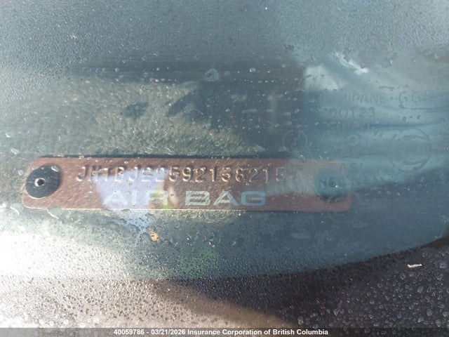 40059786 :رقم المزاد ، JM1BJ225921582154 vin ، 2002 Mazda Protege Dx/lx/es مزاد بيع