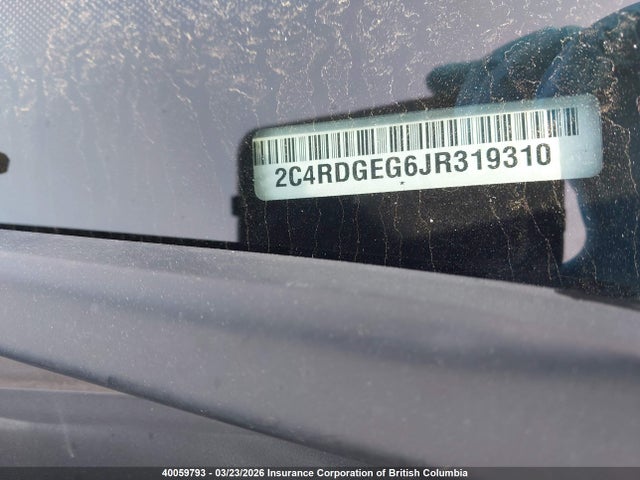 2C4RDGEG6JR319310 Dodge Grand Caravan Gt