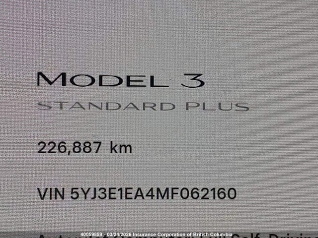 Aukcja sprzedaży 2021 Tesla Model 3, vin: 5YJ3E1EA4MF062160, numer aukcji: 40059859