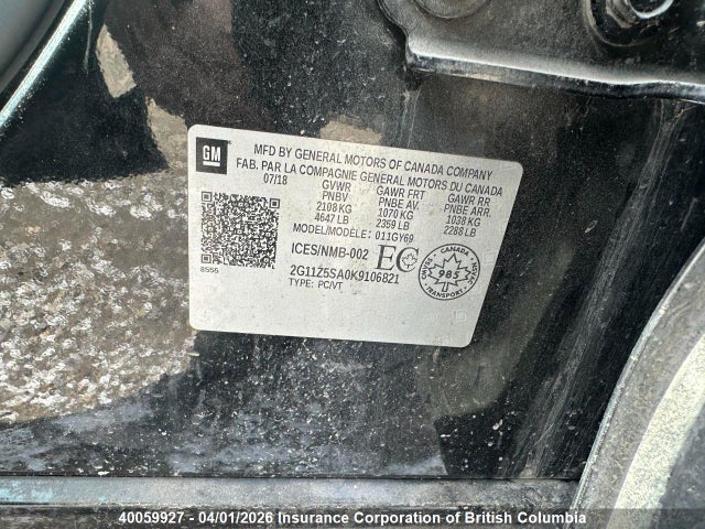 2G11Z5SA0K9106821 Chevrolet IMPALA LT