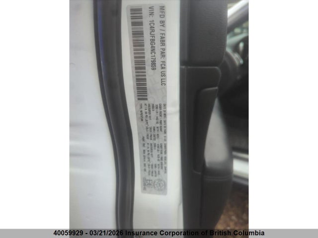 Aukcja sprzedaży 2022 Jeep Grand Cherokee Limited, vin: 1C4RJFBG4NC179859, numer aukcji: 40059929