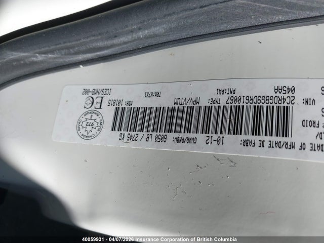 Aukcja sprzedaży 2013 Dodge Grand Caravan Se, vin: 2C4RDGBG9DR610067, numer aukcji: 40059931