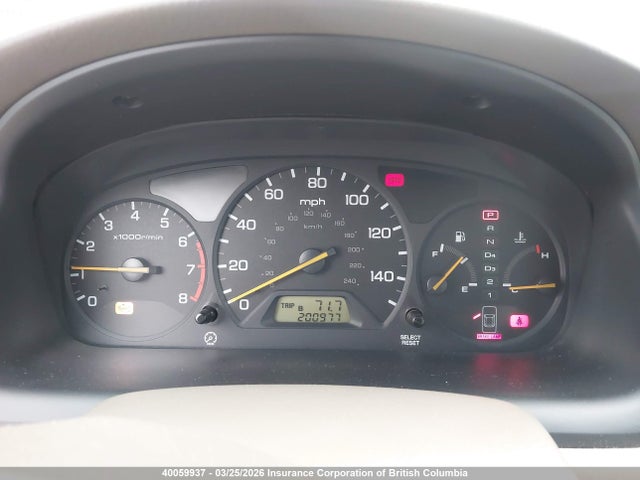 40059937 :رقم المزاد ، 1HGCG1651YA053296 vin ، 2000 Honda Accord Ex مزاد بيع