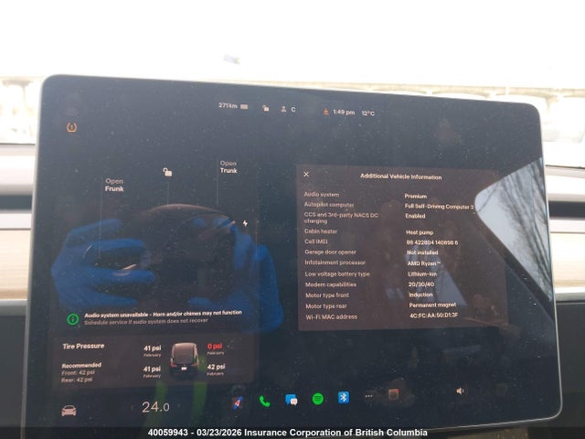 Aukcja sprzedaży 2022 Tesla Model Y, vin: 7SAYGDEE3NF378920, numer aukcji: 40059943