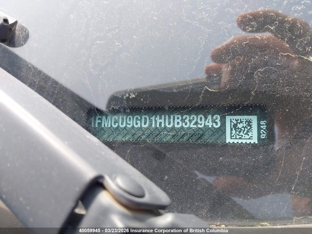1FMCU9GD1HUB32943 Ford ESCAPE SE