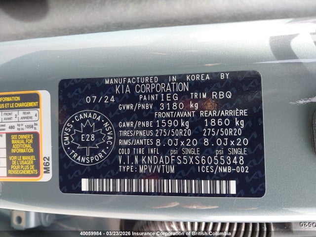 KNDADFS5XS6055348 KIA ev9