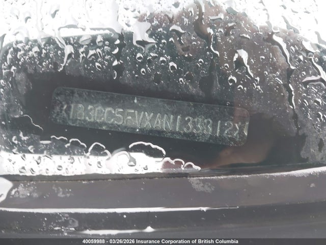 40059988 :رقم المزاد ، 1B3CC5FVXAN133312 vin ، 2010 Dodge Avenger R/t مزاد بيع