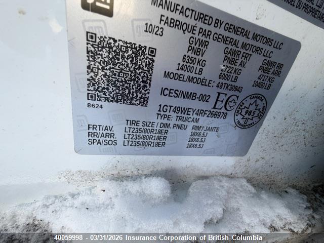 1GT49WEY4RF266978 GMC Sierra 3500hd Denali