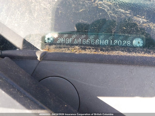 Aukcja sprzedaży 2006 Honda Civic, vin: 2HGFA16566H012028, numer aukcji: 40060009