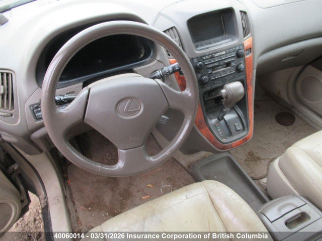 40060014 :رقم المزاد ، JT6HF10U5Y0099069 vin ، 2000 Lexus Rx 300 مزاد بيع