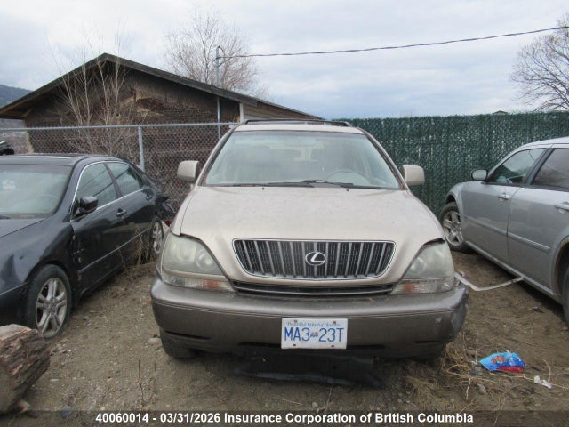 40060014 :رقم المزاد ، JT6HF10U5Y0099069 vin ، 2000 Lexus Rx 300 مزاد بيع