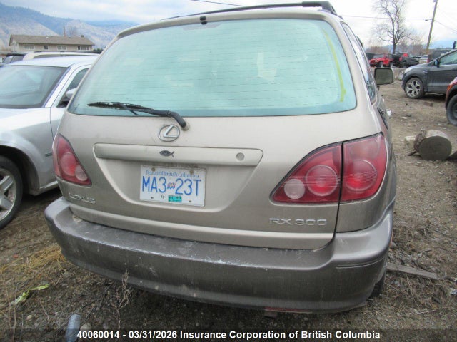 40060014 :رقم المزاد ، JT6HF10U5Y0099069 vin ، 2000 Lexus Rx 300 مزاد بيع