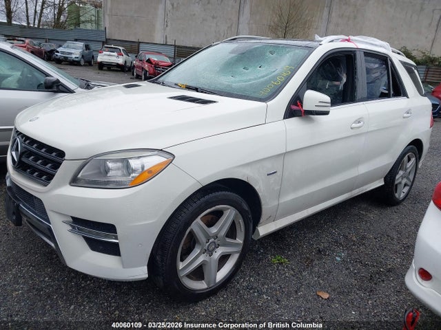 Aukcja sprzedaży 2012 Mercedes-benz Ml 350 Bluetec, vin: 4JGDA2EB4CA006852, numer aukcji: 40060109