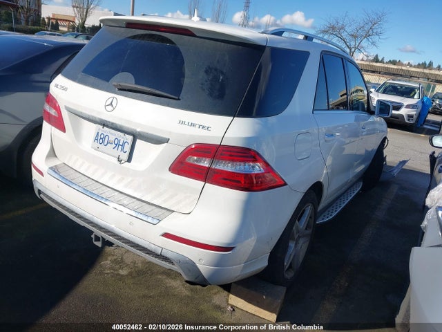 Aukcja sprzedaży 2015 Mercedes-benz Ml 350 Bluetec, vin: 4JGDA2EB4FA578508, numer aukcji: 40052462