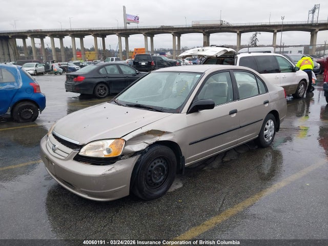 Продажа на аукционе авто 2001 Honda Civic, vin: 2HGES163X1H901558, номер лота: 40060191