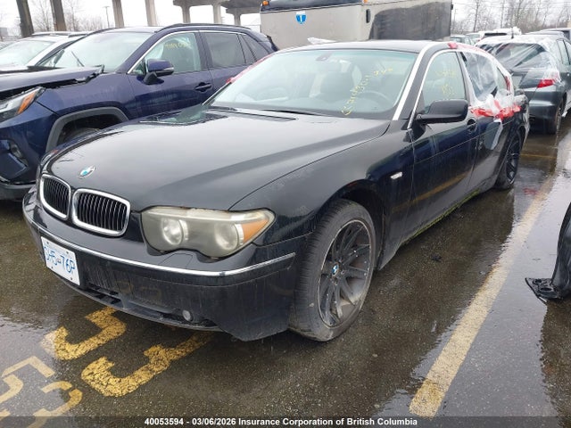 2003 Bmw 745 Li მანქანა იყიდება აუქციონზე, vin: WBAGN63443DR16451, აუქციონის ნომერი: 40053594