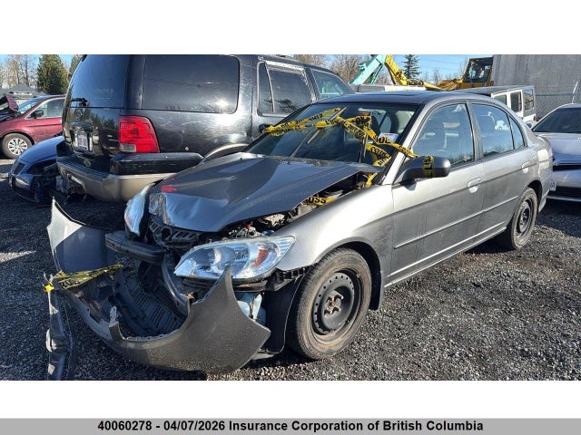 2005 Honda Civic მანქანა იყიდება აუქციონზე, vin: 2HGES16805H020594, აუქციონის ნომერი: 40060278