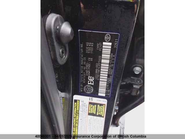 4T1G11AK1LU375020 Toyota Camry