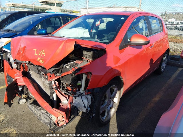 Aukcja sprzedaży 2012 Chevrolet Sonic Lt, vin: 1G1JC6EH7C4100857, numer aukcji: 40058680