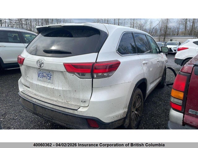 40060362 :رقم المزاد ، 5TDZZRFH2JS253902 vin ، 2018 Toyota Highlander Le/le Plus مزاد بيع