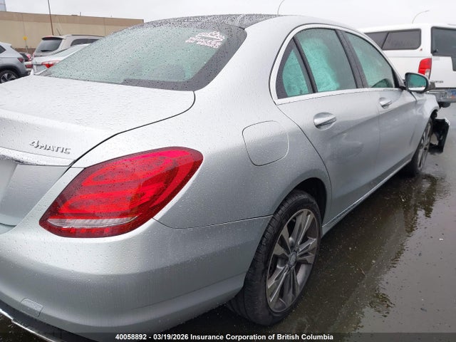 2017 Mercedes-benz C 300 4mati მანქანა იყიდება აუქციონზე, vin: 55SWF4KB8HU196196, აუქციონის ნომერი: 40058892